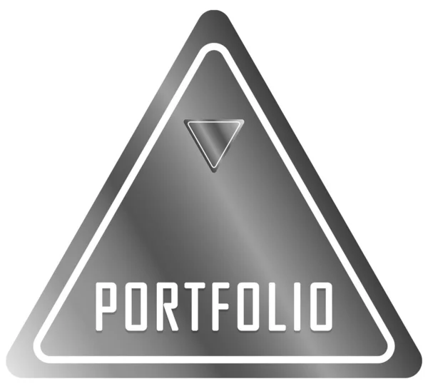 Portfolio Web-Sticker-Taste — Stockfoto