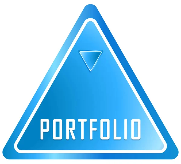 Portfolio Web klistermärke knapp — Stockfoto