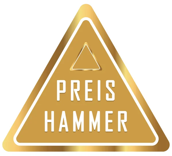 Pulsante adesivo web Preis Hammer — Foto Stock