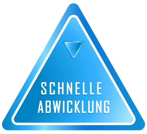 Schnelle Abwicklung Web-Sticker-Taste — Stockfoto