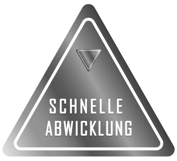 Schnelle Abwicklung web Botón Adhesivo — Foto de Stock