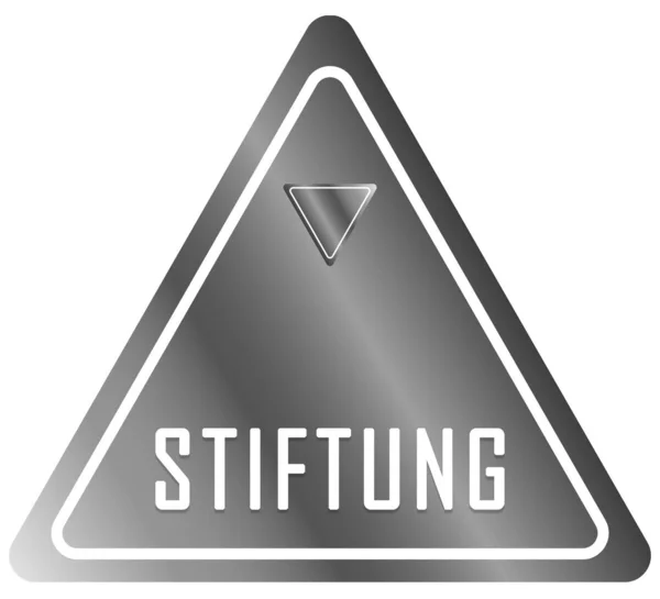 Stiftung web Pegatina Botón — Foto de Stock