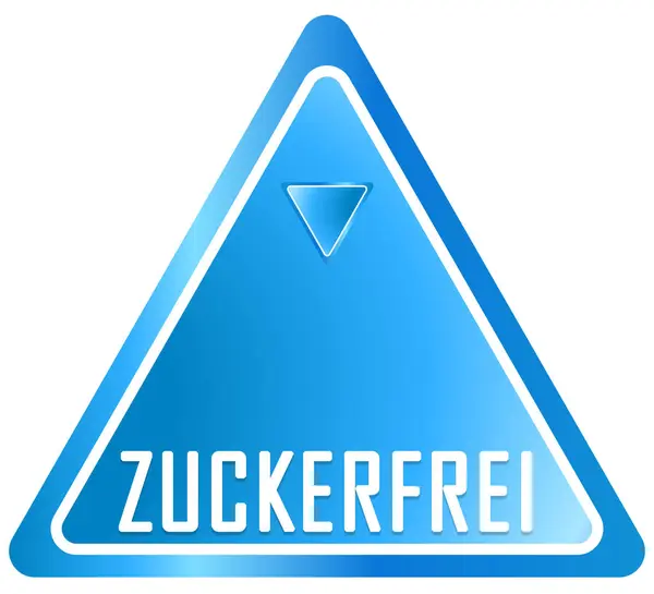 Zuckerfrei web Sticker Düğmesi — Stok fotoğraf