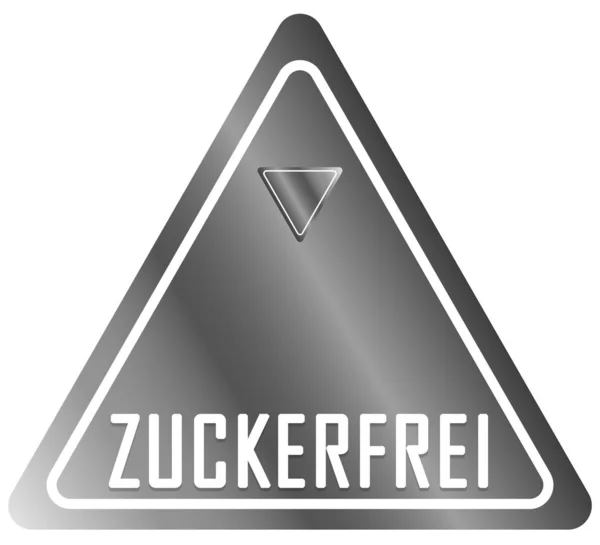 Zuckerfrei web Sticker Düğmesi — Stok fotoğraf