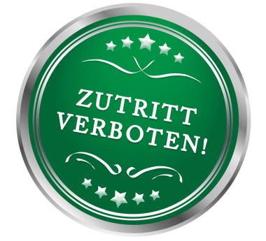 Zutritt verboten web Sticker Button