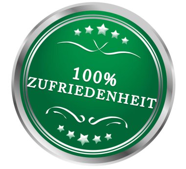 % 100 Zufriedenheit web Sticker Düğmesi
