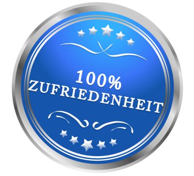% 100 Zufriedenheit web Sticker Düğmesi