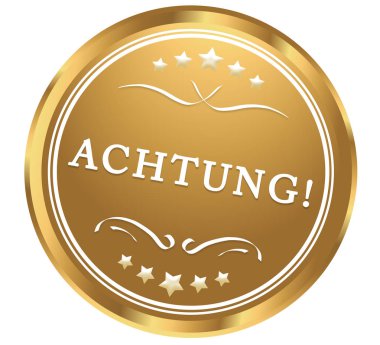 Achtung web Sticker Düğmesi
