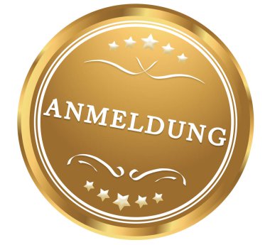 Anmeldung web Sticker Button