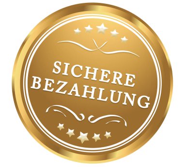 sichere Bezahlung web Sticker Button