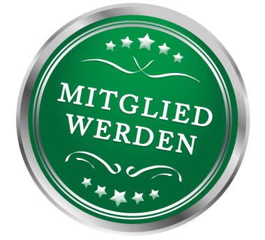  Mitglied werden web Sticker Düğmesi