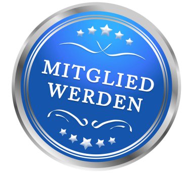  Mitglied werden web Sticker Düğmesi