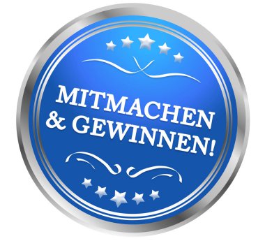  Mitmachen & Gewinnen! web Sticker Button