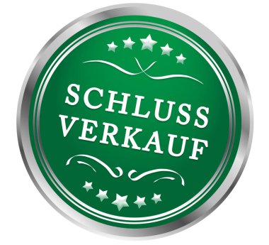  Schlussverkauf web Sticker Button