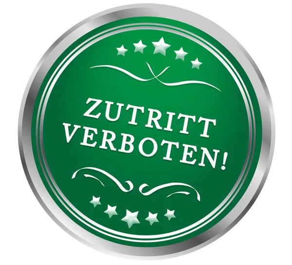 Zutritt verboten web Sticker Button — Stockfoto