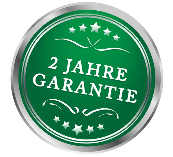 2 Jahre Garantie web etiqueta botón —  Fotos de Stock