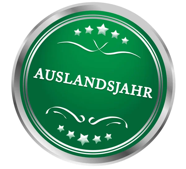 Auslandsjahr web Sticker Button — стокове фото