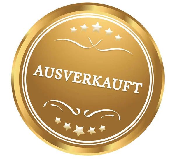 Ausverkauft web Sticker按钮 — 图库照片