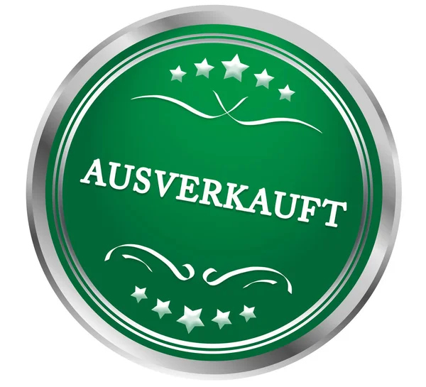 Ausverkaufter Websticker-Knopf — Stockfoto