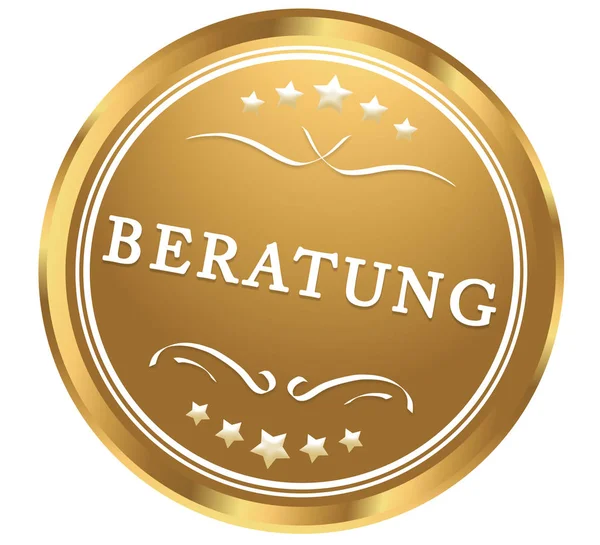 Beratung Web sticker knop — Stockfoto