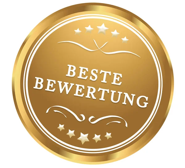 Beste Bewertung Web sticker knop — Stockfoto