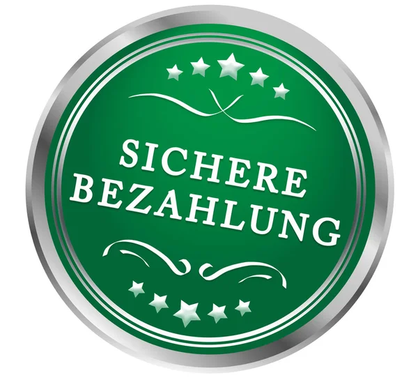 Sichere Bezahlung web Sticker Button — Stok fotoğraf