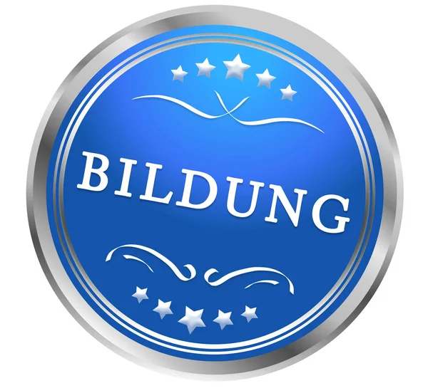 Bildung web Adhesivo botón — Foto de Stock