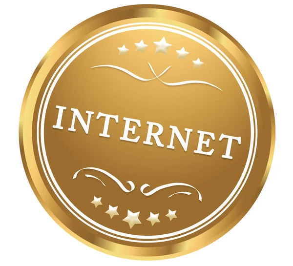 Internet web Sticker Button — 스톡 사진