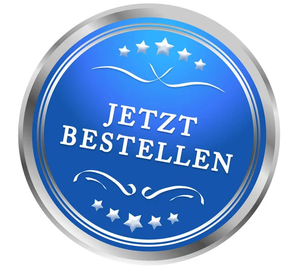 Jetzt bestellen web Adhesivo Botón — Foto de Stock