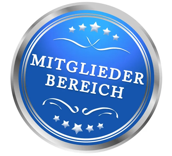 Mitgliederbereich web Sticker Button — 스톡 사진