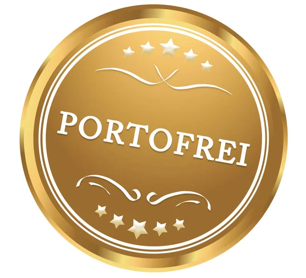 Tombol Stiker Web Portofrei — Stok Foto