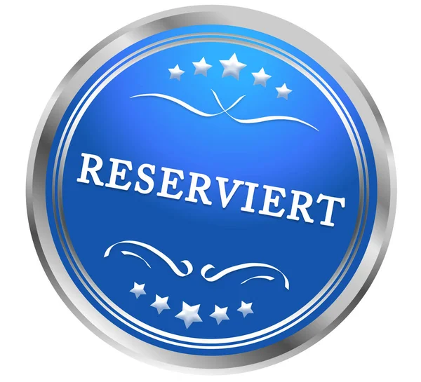 Reserviert web Sticker Button — Stock Photo, Image