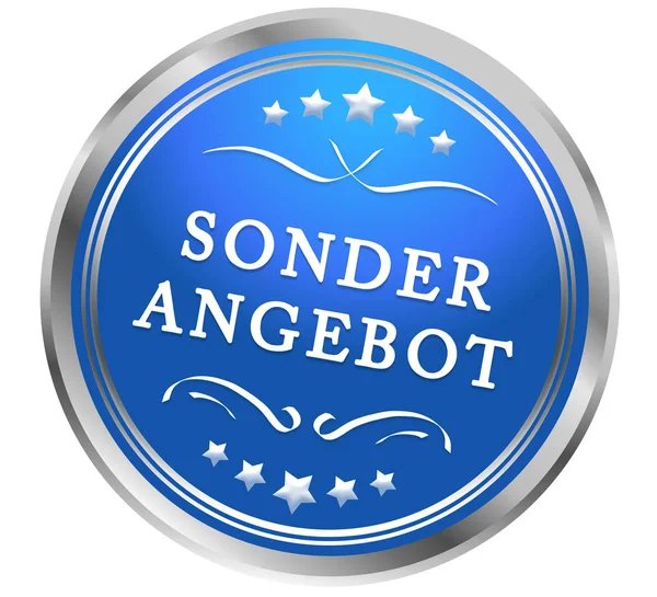 Sonderangebot web Sticker Button — Stok fotoğraf