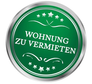  Wohnung zu vermieten web Sticker Button