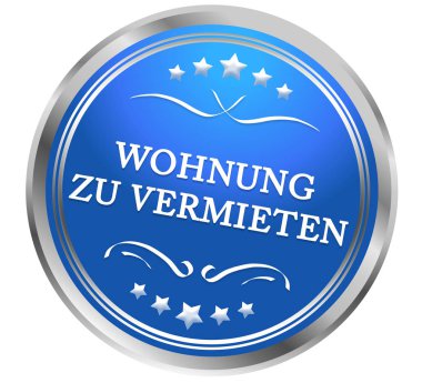 Wohnung zu vermieten web Sticker Button