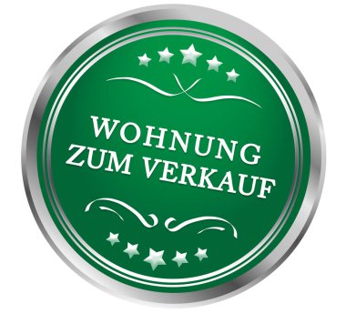 Wohnung zum Verkauf web Sticker Button