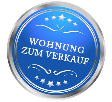 Wohnung zum Verkauf web Sticker Button