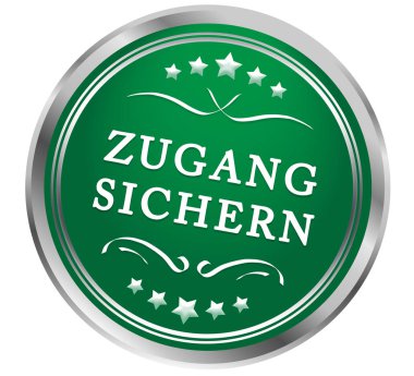  Zugang sichern web Sticker Düğmesi