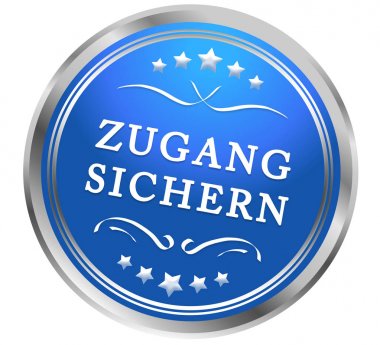  Zugang sichern web Sticker Düğmesi