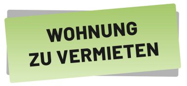  Wohnung zu vermieten web Sticker Button