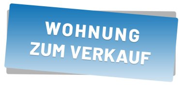 Wohnung zum Verkauf web Sticker Button
