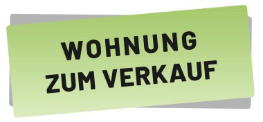 Wohnung zum Verkauf web Sticker Button