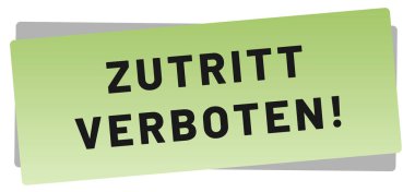 Zutritt verboten web Sticker Button