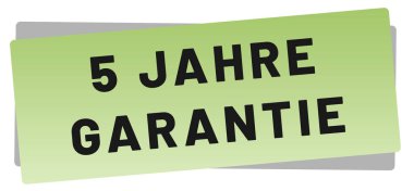 5 Jahre Garantie web Sticker Düğmesi
