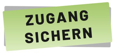  Zugang sichern web Sticker Düğmesi