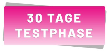 30 Tage Testphase web Sticker Button