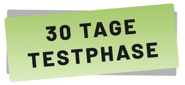 30 Tage Testphase web Sticker Button