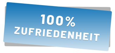% 100 Zufriedenheit web Sticker Düğmesi