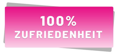 % 100 Zufriedenheit web Sticker Düğmesi