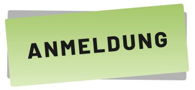 Anmeldung web Sticker Button